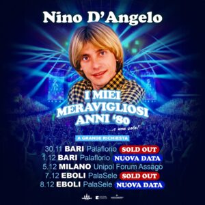 Nino D'Angelo scaletta Tour 2025