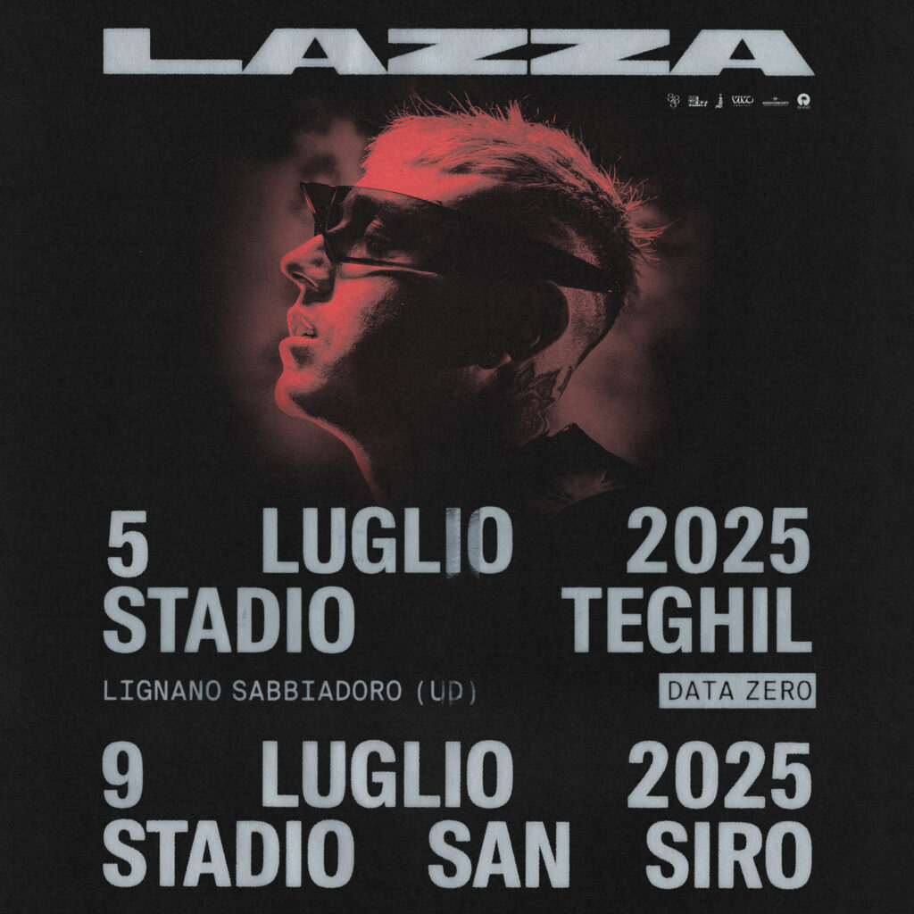 LAZZA dopo "Overfoure" annuncia "Lazza Stadi 2025"