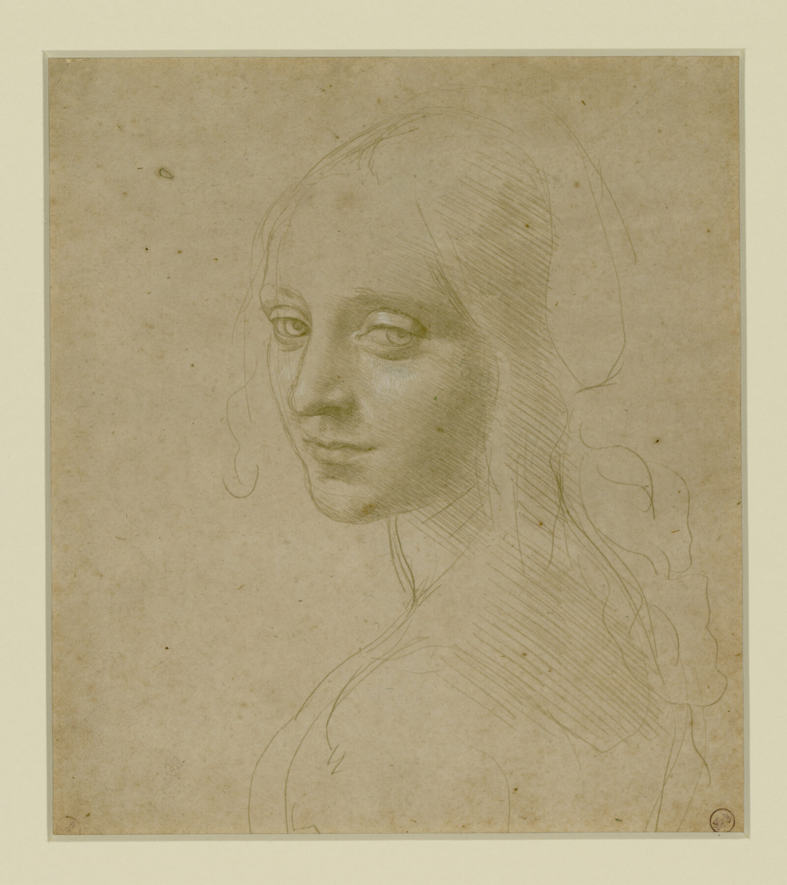 Leonardo da Vinci Volto di fanciulla MRT Biblioteca Reale