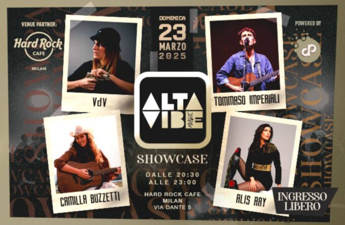 AltaVibe Music presenta lo showcase emergenti all'Hard Rock Cafe Milano