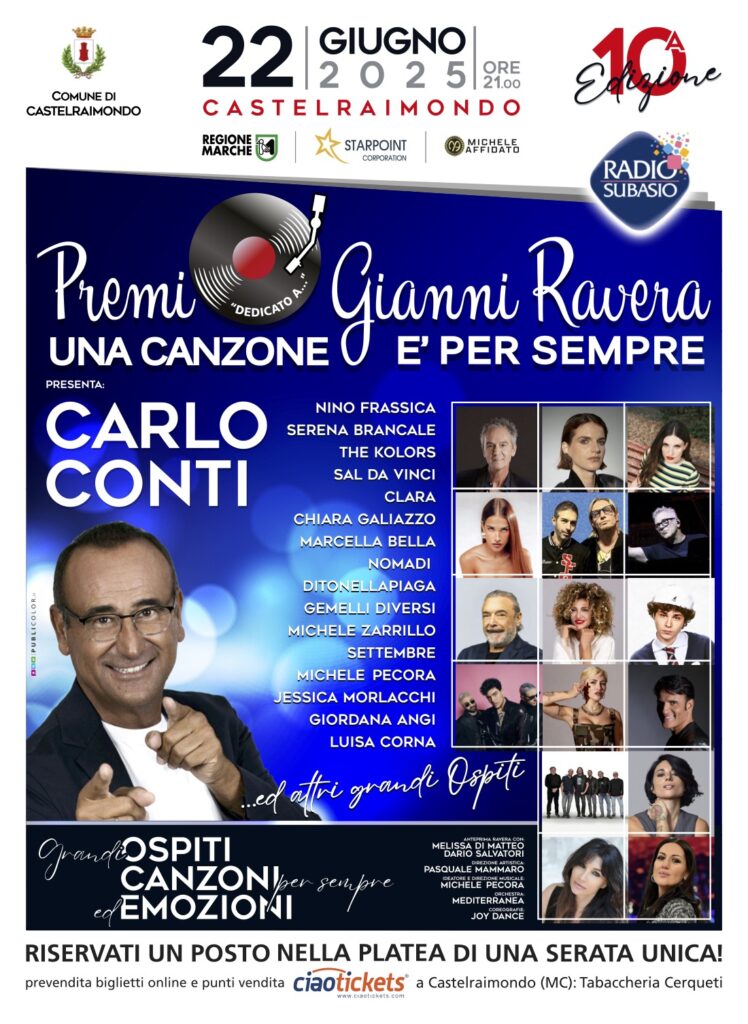biglietti Premio Gianni Ravera 2025