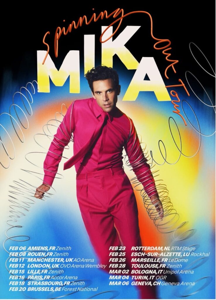 Date tour Mika 2026