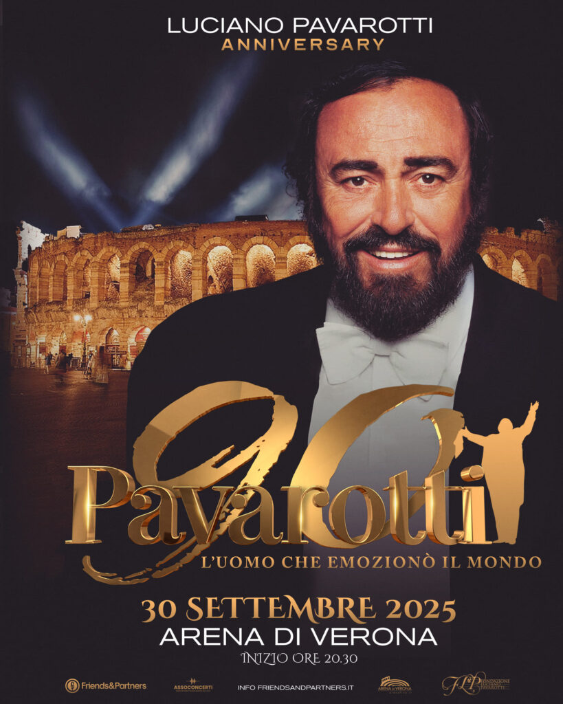 scaletta Pavarotti 90 Arena di Verona