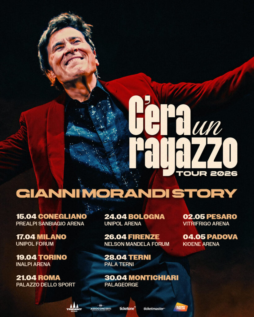 scaletta Gianni Morandi Tour 2026