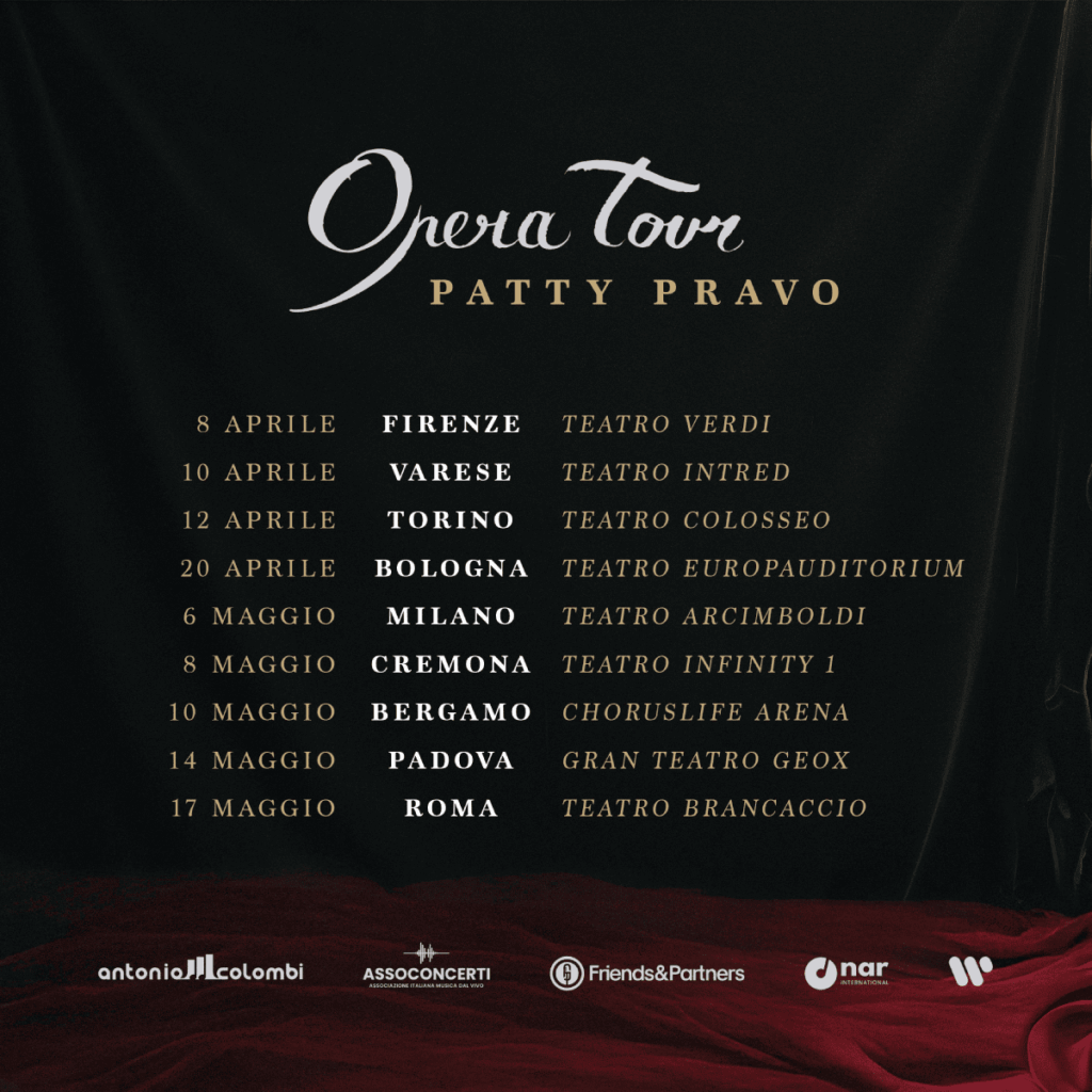 scaletta concerto Patty Pravo