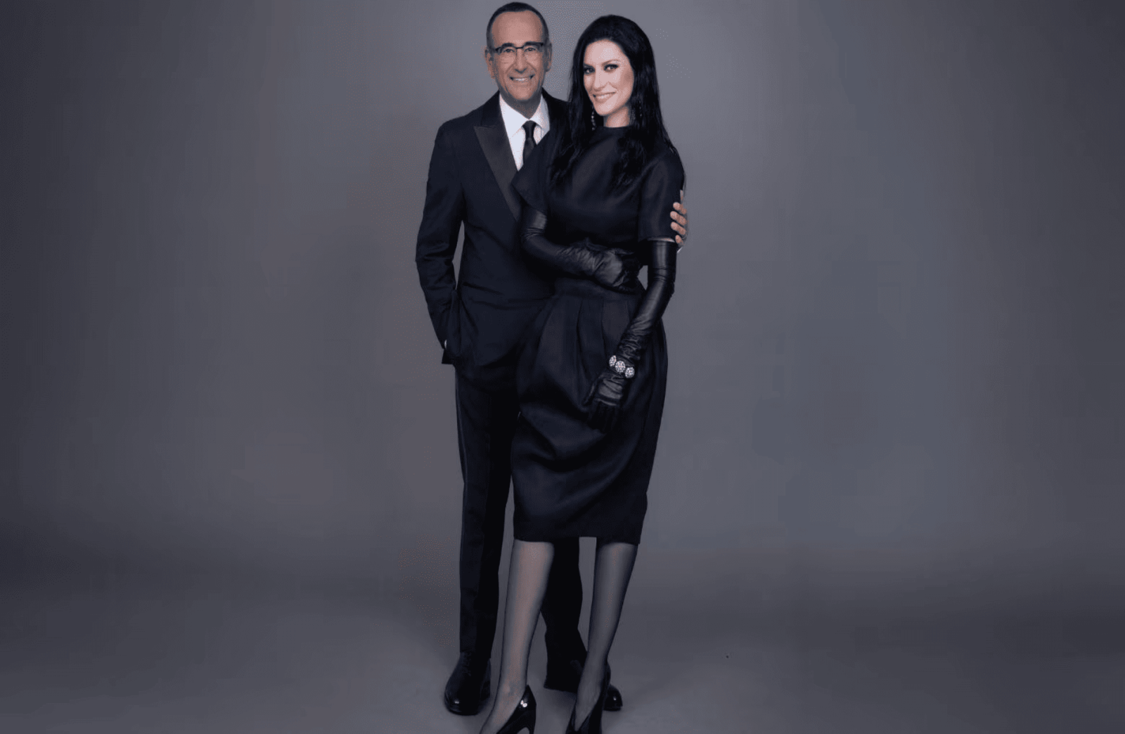 Laura Pausini e Carlo Conti Sanremo 2026