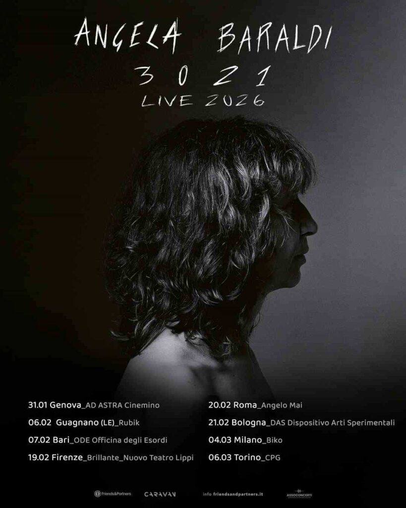 scaletta tour Angela Baraldi 3021”
