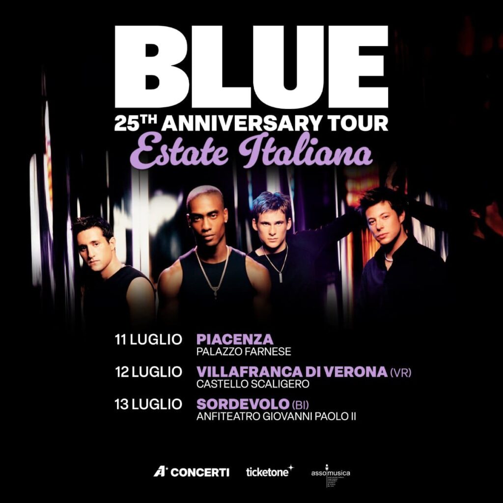 scaletta Blue Tour estivo 2026