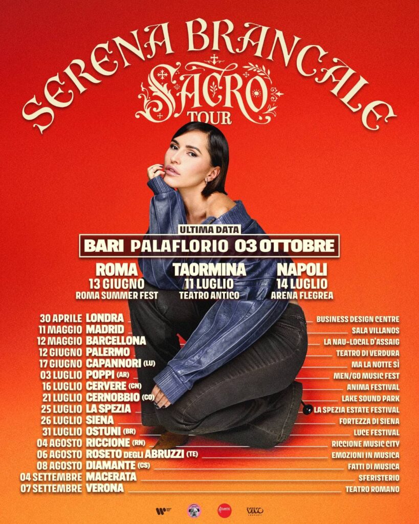 scaletta Sacro Tour Serena Brancale