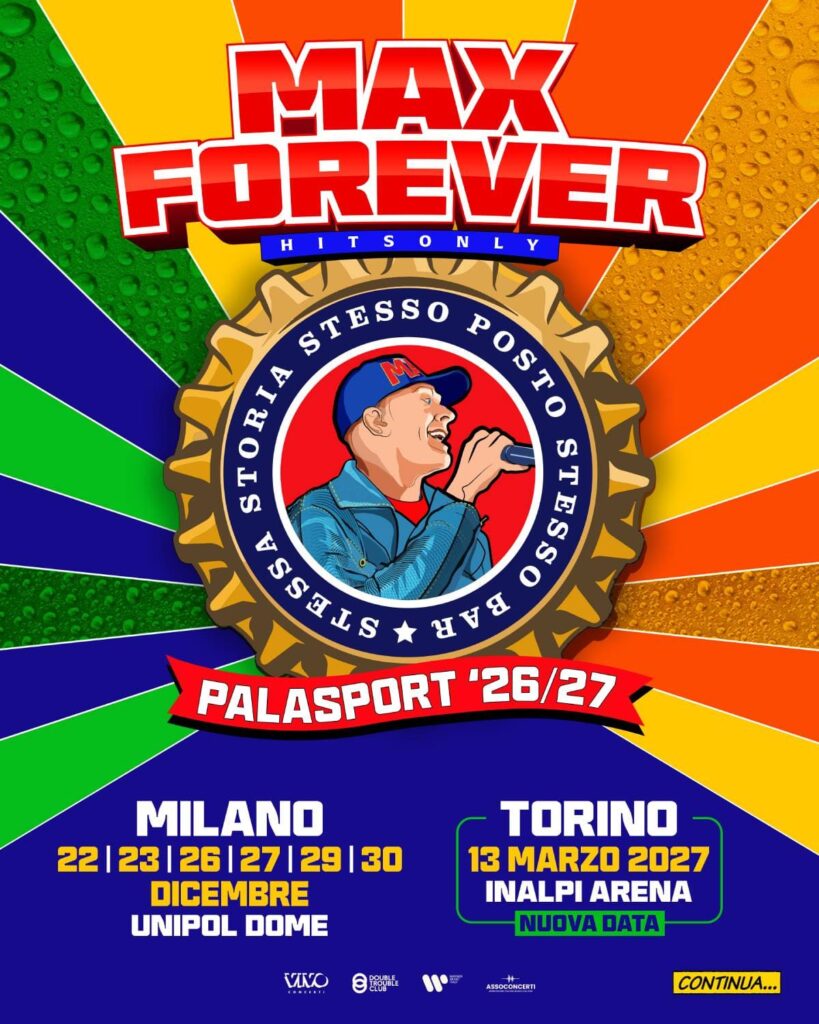 scaletta Max Pezzali Torino 2027