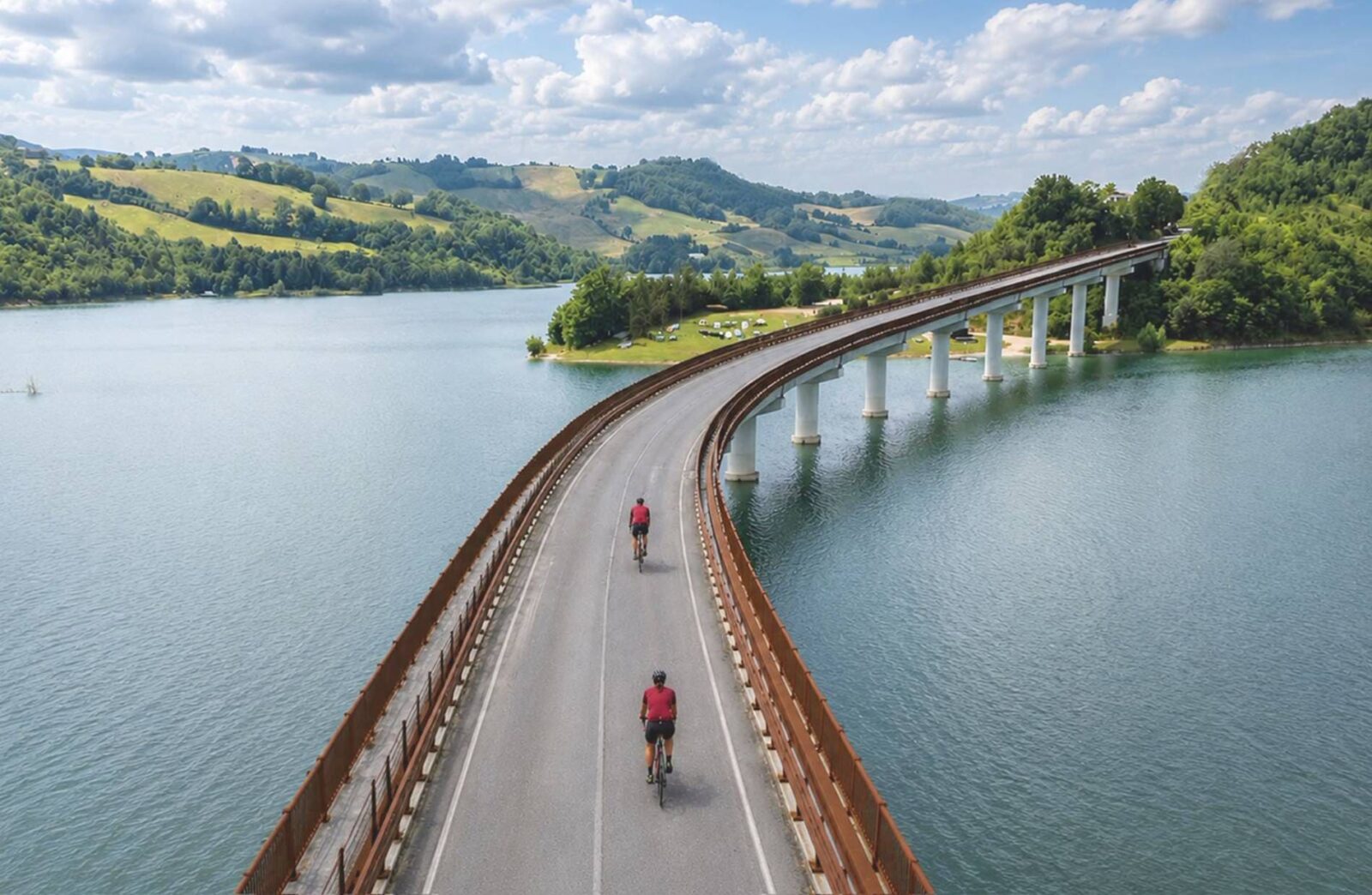 cartina Ciclovia Borghi più belli d’Italia Marche