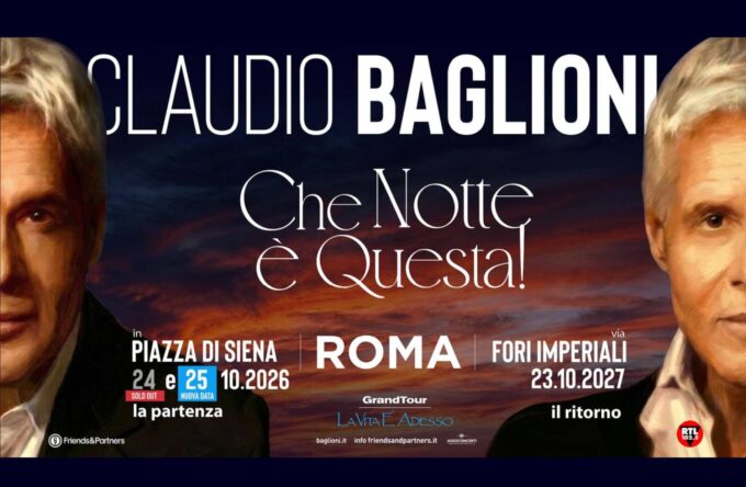 scaletta Claudio Baglioni