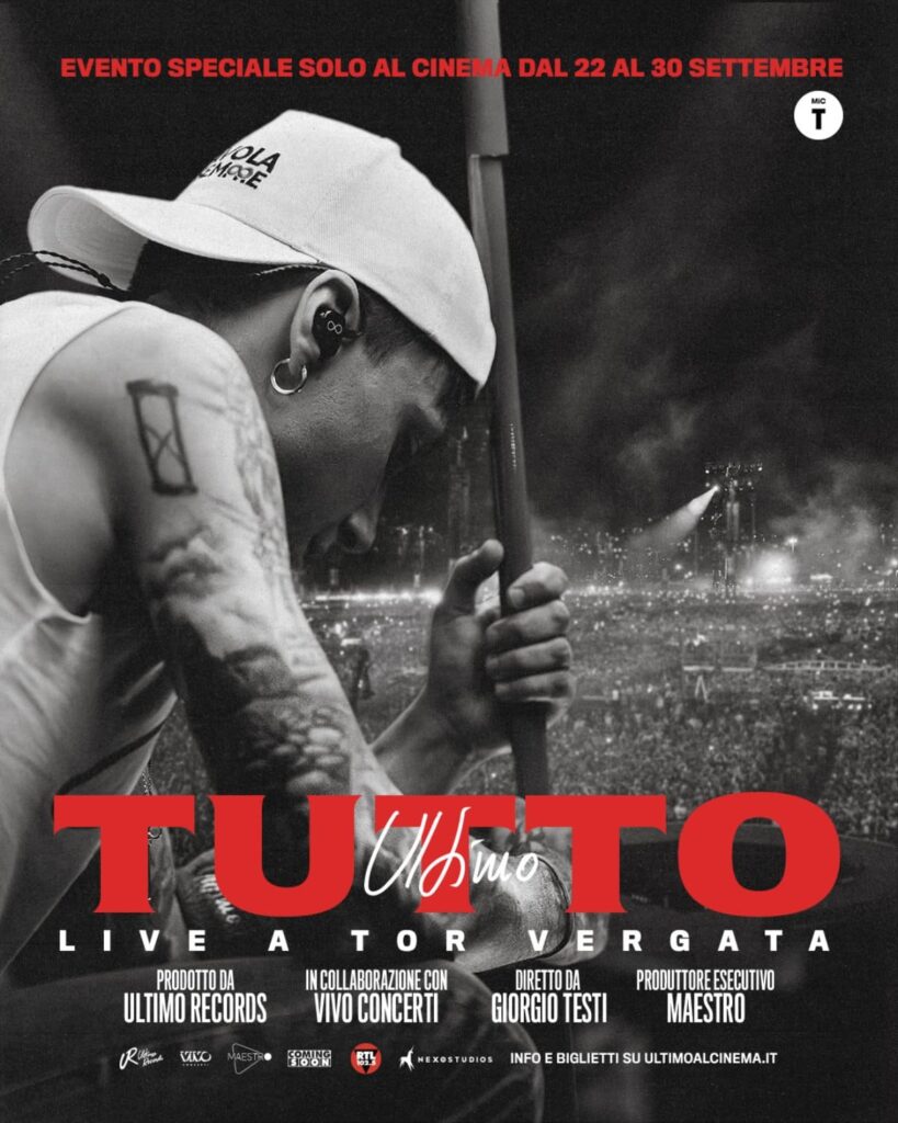 poster Film Ultimo TUTTO Live a Tor Vergata