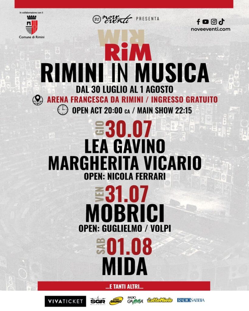 programma Rim Rimini in Musica 2026