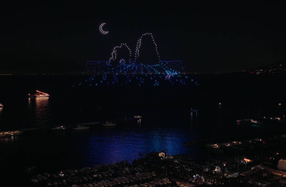 droni luminosi a capri