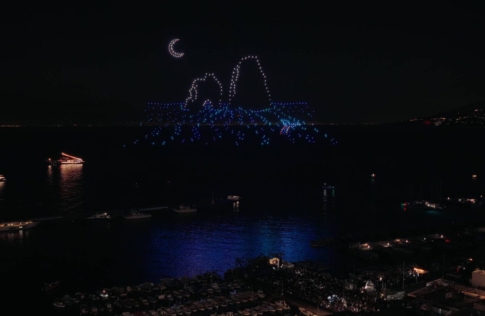 droni luminosi a capri