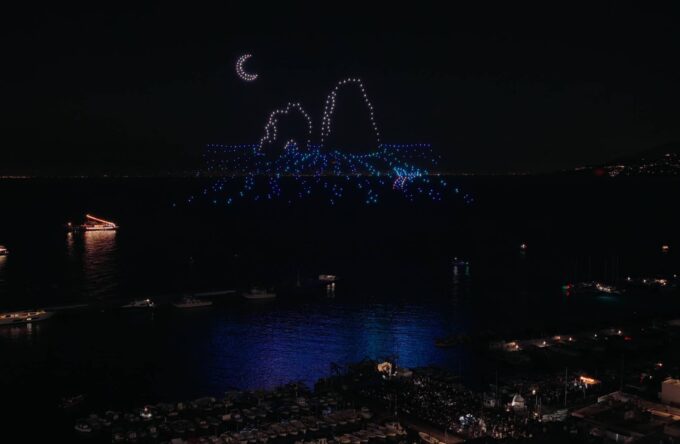 droni luminosi a capri