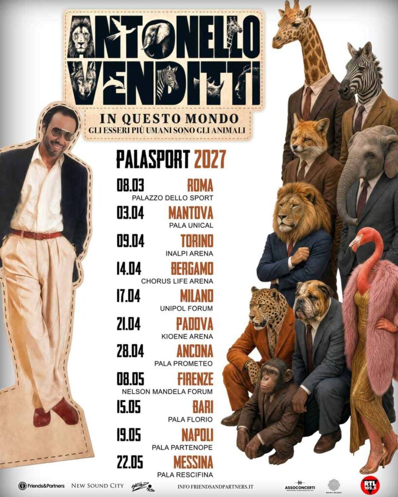 date Antonello Venditti tour 2027