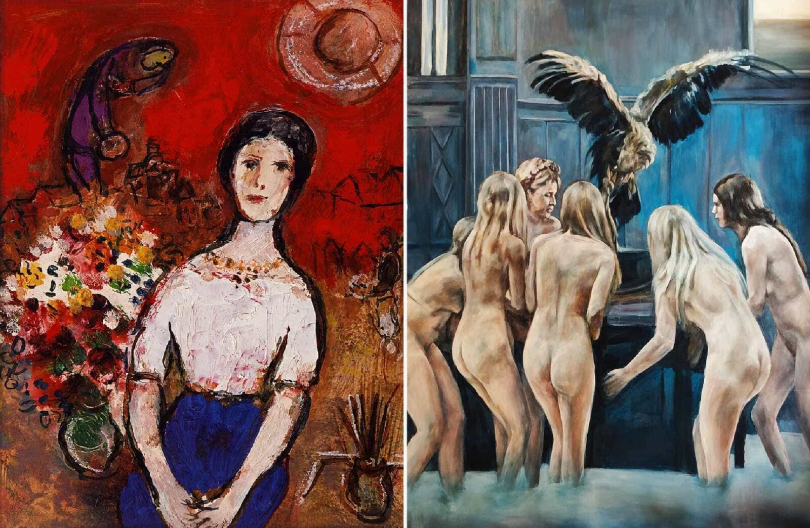mostre Chagall e Iva Lulashi a Vercelli