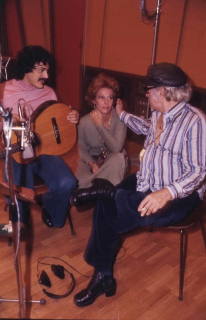Foto inedita Ornella Vanoni con Toquinho e Vinícius de Moraes