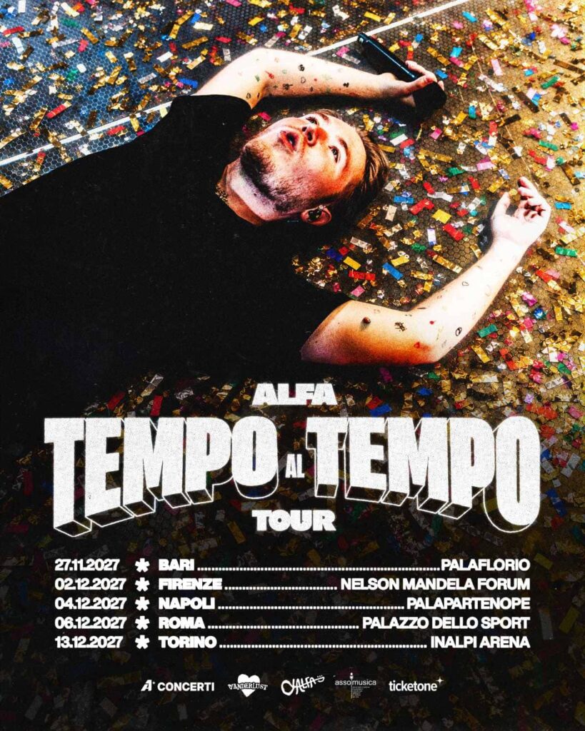 scaletta Alfa concerto tour 2027